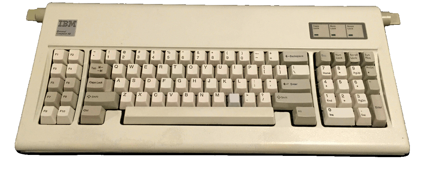 Model F keyboard without dedicated cursor keys